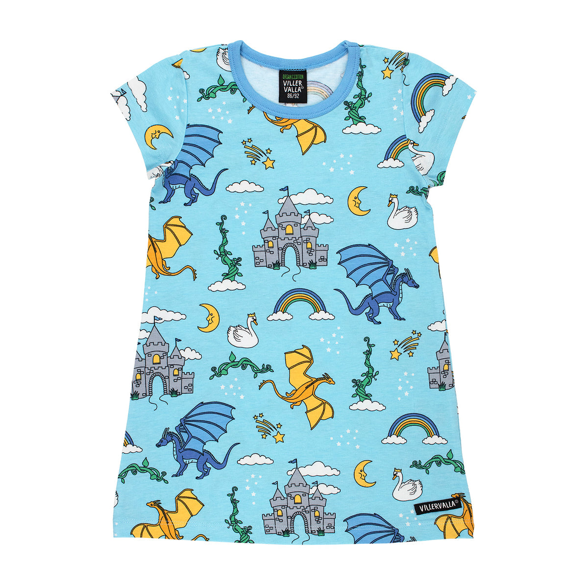 Dreamland Short Sleeve Dress - Light Breeze-Villervalla-Modern Rascals