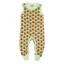 DUNS Paradise Green Radish Dungarees in 6-7 years / 122cm-Warehouse Find-Modern Rascals