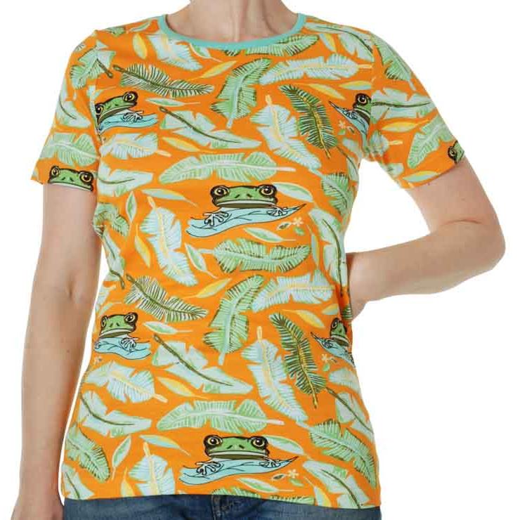 DUNS Sweden Adult Short Sleeve Shirt in Frog Orange - Size 2XL-Warehouse Find-Modern Rascals