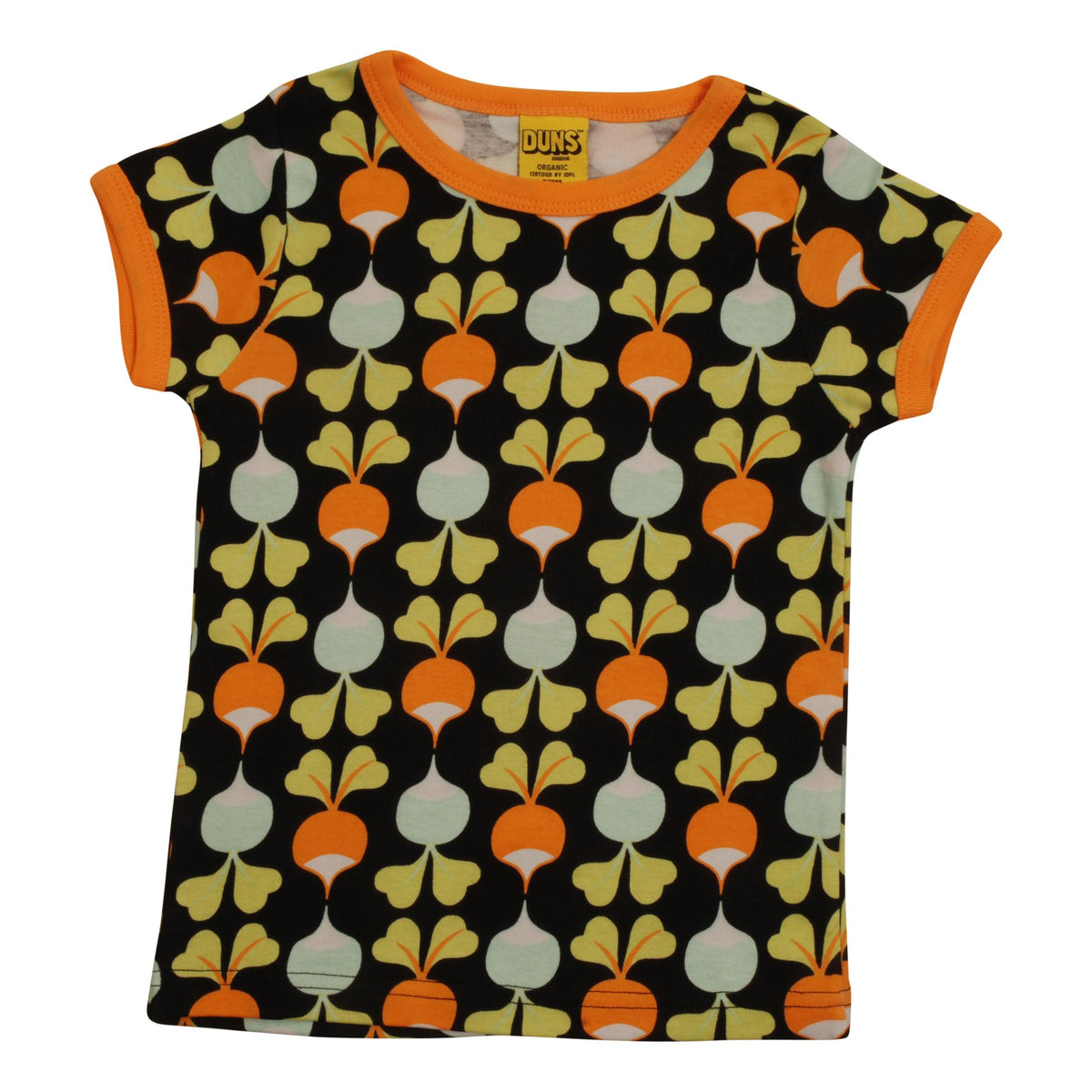 DUNS Sweden Big Radish - Black Short Sleeve Shirt - Size 7-8 (128cm)-Warehouse Find-Modern Rascals