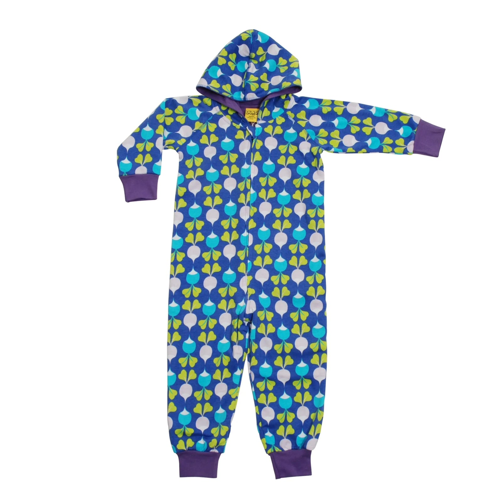 DUNS Sweden - Big Radish - Blue Hooded Lined Suit - Size 8-10 Years (140cm)-Warehouse Find-Modern Rascals