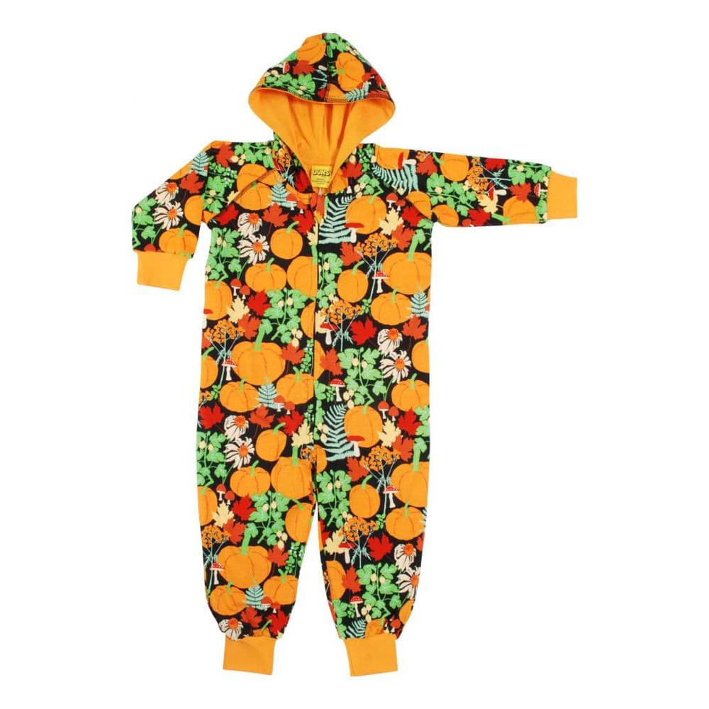 DUNS Sweden Hooded Lined Suit - Autumn Garden Black - Size 12-14 Years (164cm)-Warehouse Find-Modern Rascals