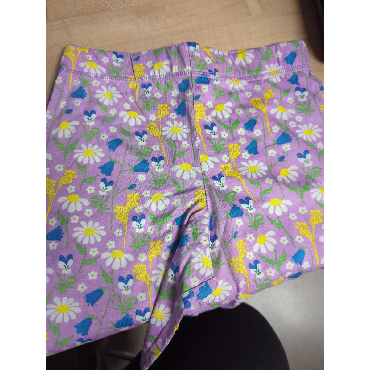 Duns Sweden Purple Mid Summer Flowers Single Jersey Shorts - Size 6-8 years (128cm)-Warehouse Find-Modern Rascals