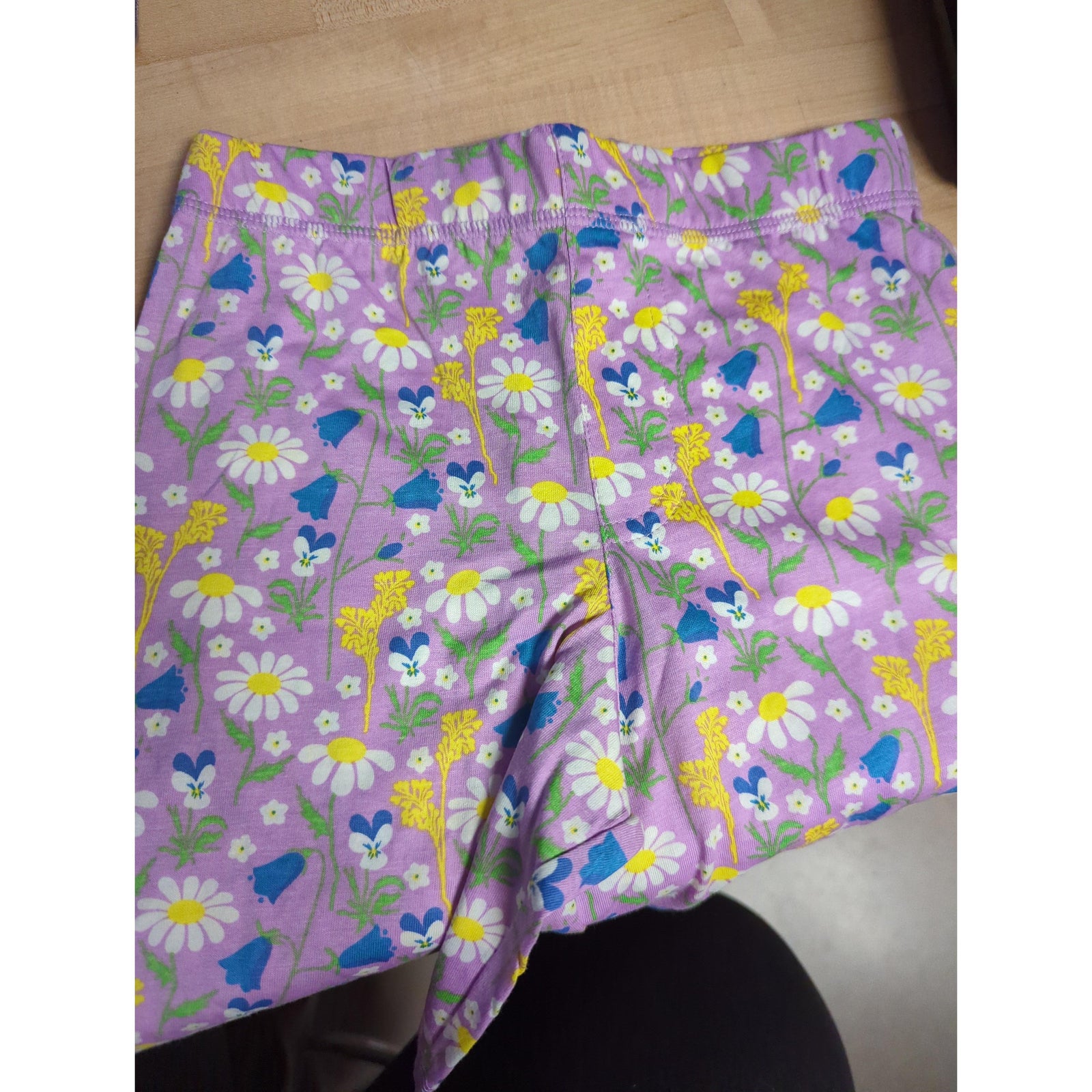 Duns Sweden Purple Mid Summer Flowers Single Jersey Shorts - Size 6-8 years (128cm)-Warehouse Find-Modern Rascals