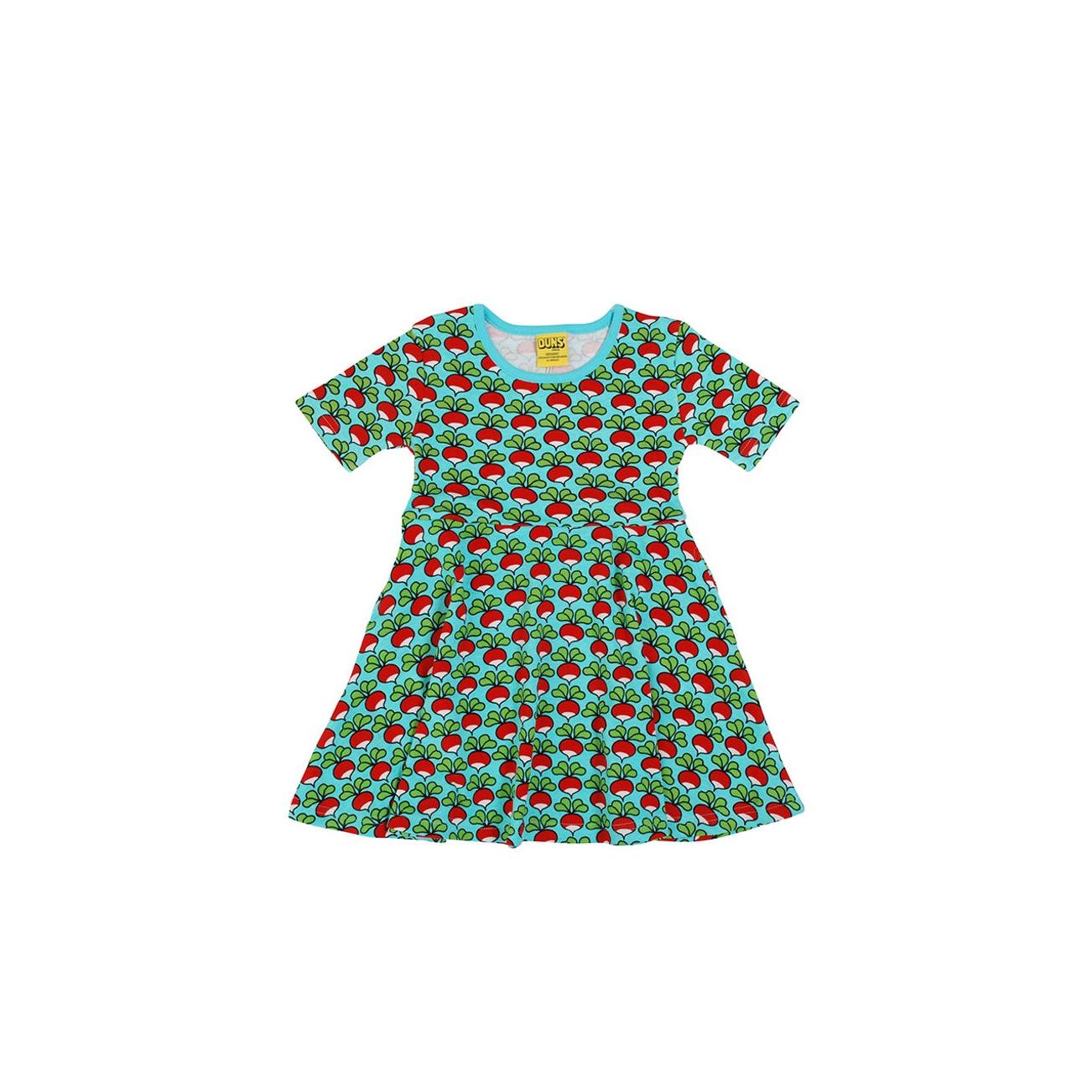 DUNS Sweden Radish - Blue Radiance Short Sleeve Skater Dress - Size 10-11 Years (146cm)-Warehouse Find-Modern Rascals