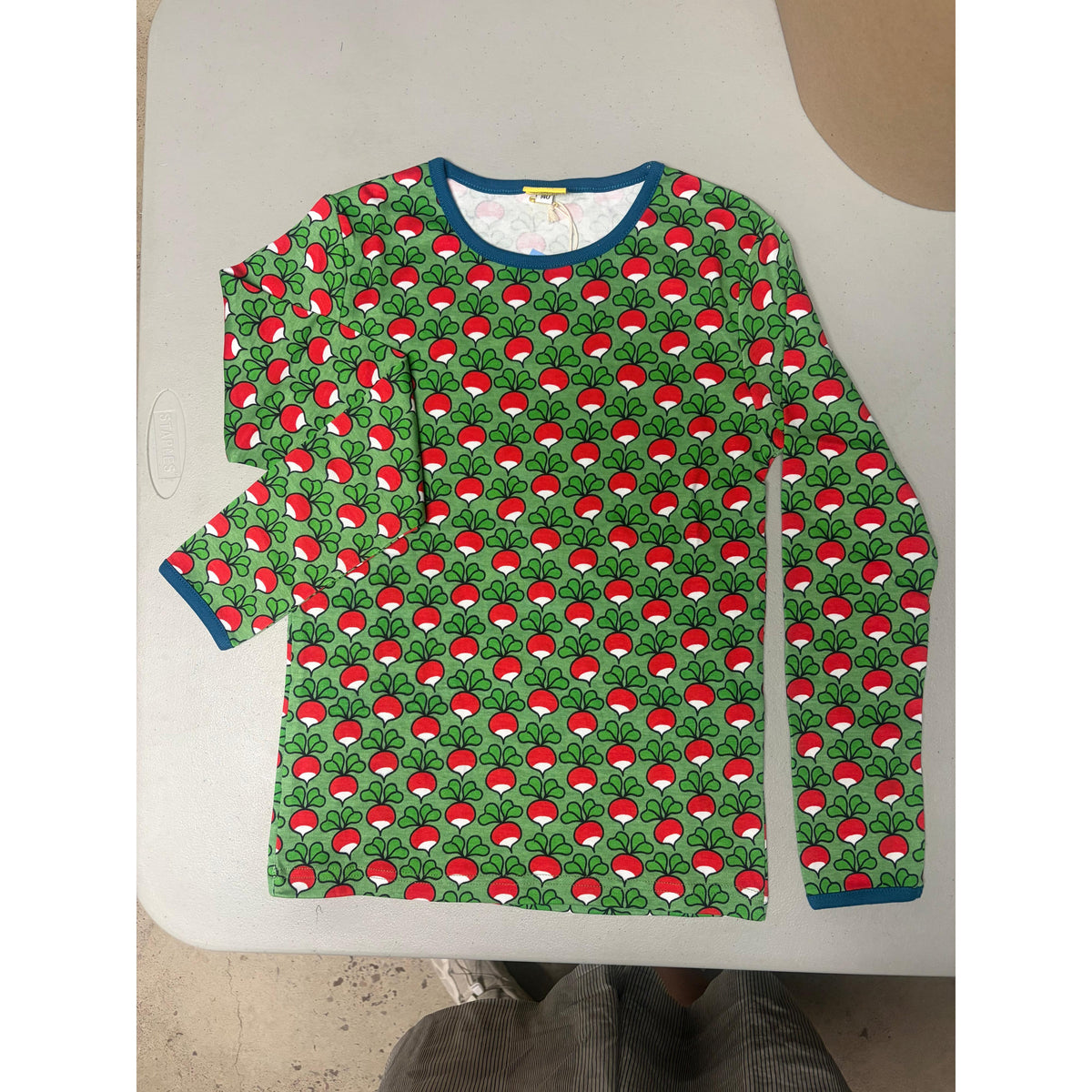 DUNS Sweden Radish - Green Long Sleeve Shirt - Size 9-10 Years (140cm)-Warehouse Find-Modern Rascals