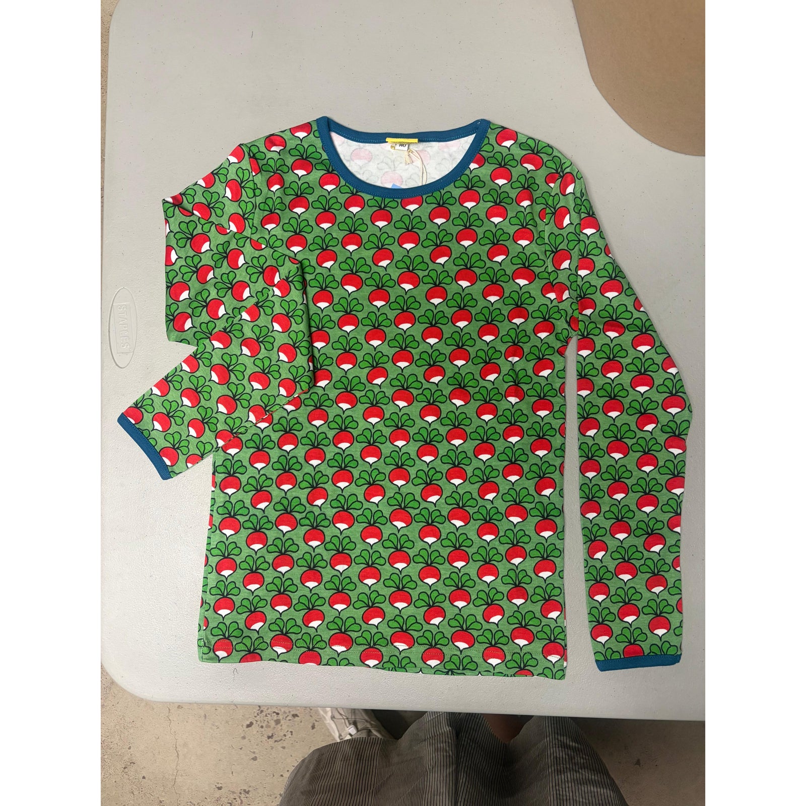 DUNS Sweden Radish - Green Long Sleeve Shirt - Size 9-10 Years (140cm)-Warehouse Find-Modern Rascals