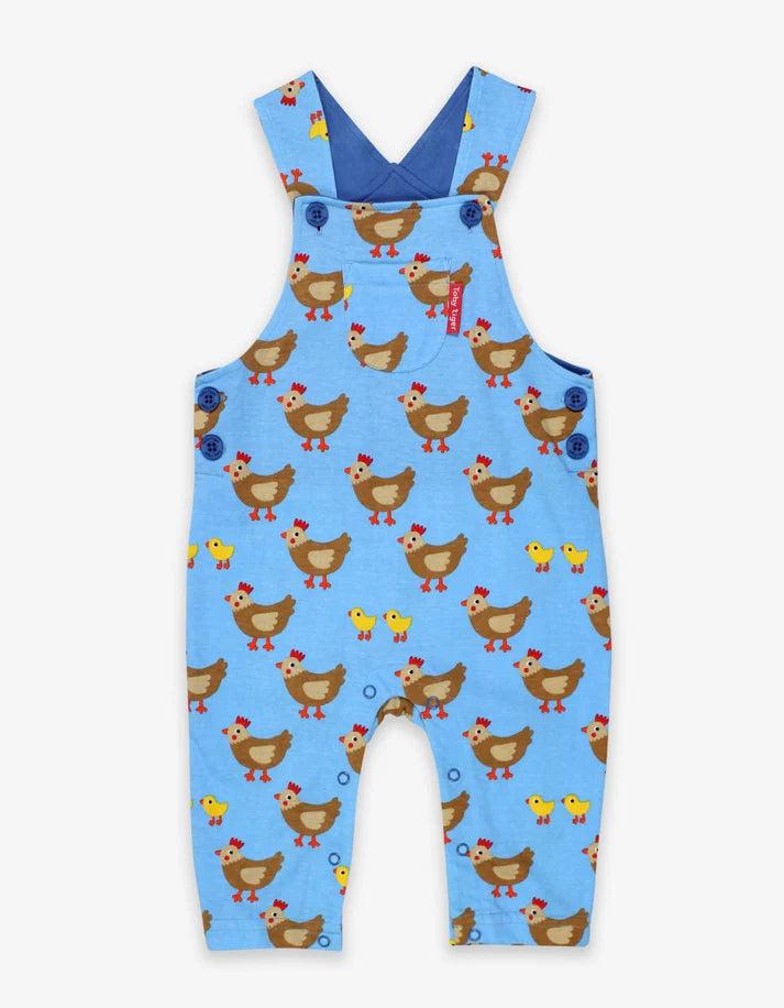 Toby Tiger Chickens Dungarees - Size 18-24 Months (92cm)