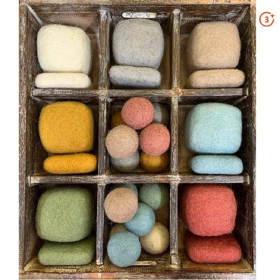 Earth Cube-Tile-Ball Set - 29 pieces-Papoose-Modern Rascals