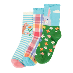 Easter Freya Frilled Socks - 3 Pack-Frugi-Modern Rascals
