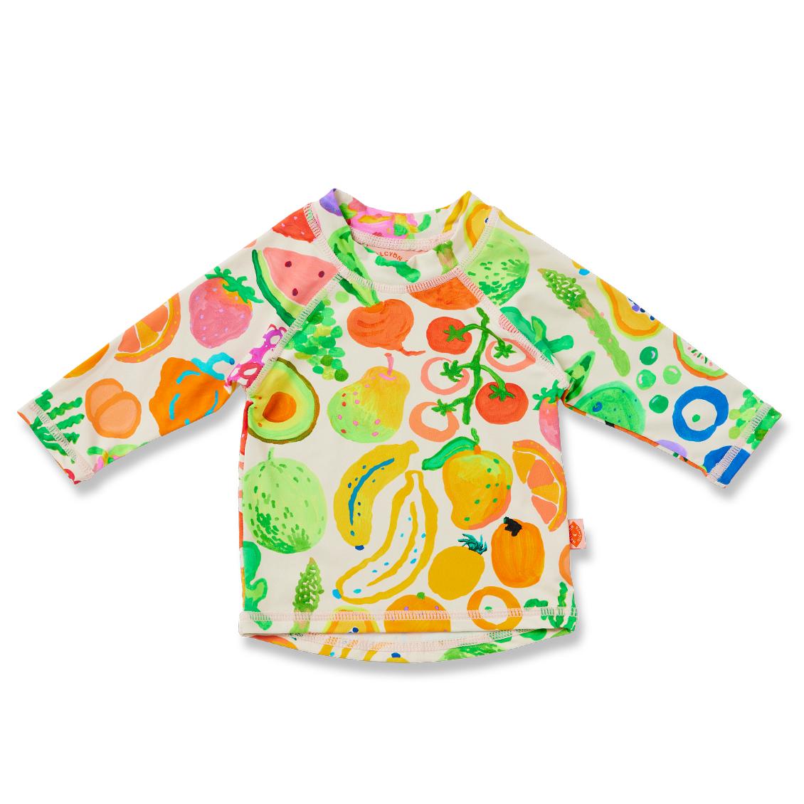 Eat The Rainbow Long Sleeve Rashguard - 2 Left Size 3 & 6 years-Halcyon Nights-Modern Rascals