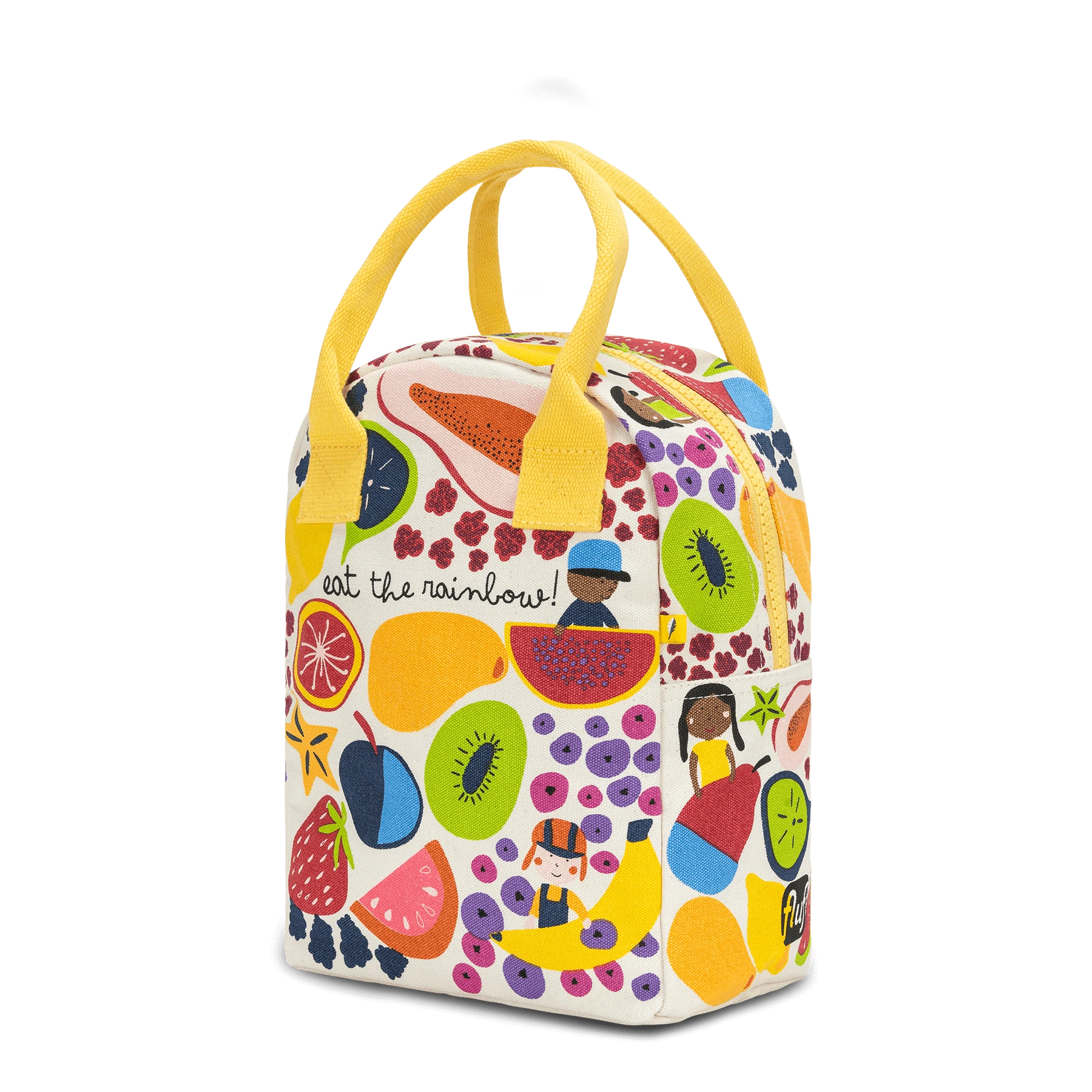 Eat the Rainbow Zippered Lunch Bag-Fluf-Modern Rascals
