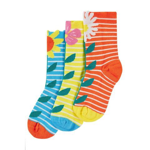 Echinacea Rock My Socks -3 Pack - 1 Left Size 6-8 years-Frugi-Modern Rascals