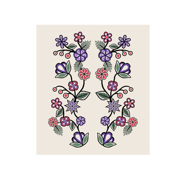 Eco Cloth - Ojibwe Florals by Storm Angeconeb (Lac Seul First Nation, Ojibwe)-Native Northwest-Modern Rascals