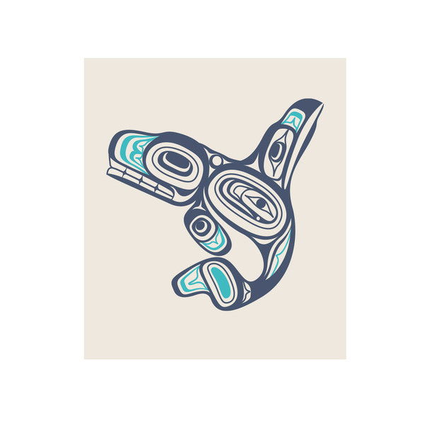 Eco Cloth - Whale by Earnest Swanson (Haida)-Native Northwest-Modern Rascals