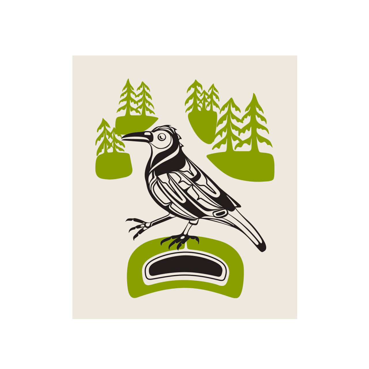 Eco Cloths - Crow - Walk in the Park - Paul Windsor (Haisla, Heiltsuk)-Native Northwest-Modern Rascals