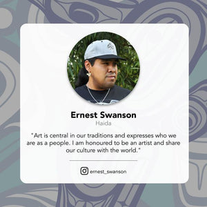 Eco Cloths - Whale - Ernest Swanson (Haida)-Native Northwest-Modern Rascals