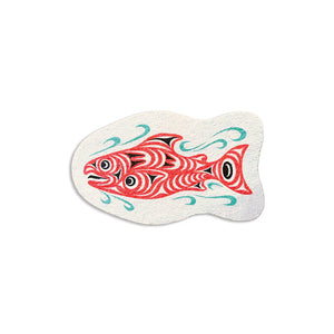 Eco Sponge - Coho Salmon by Joe Wilson-Sxwaset (Coast Salish)-Native Northwest-Modern Rascals