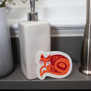 Eco Sponge - Fox by Simone Diamond (Coast Salish)-Native Northwest-Modern Rascals