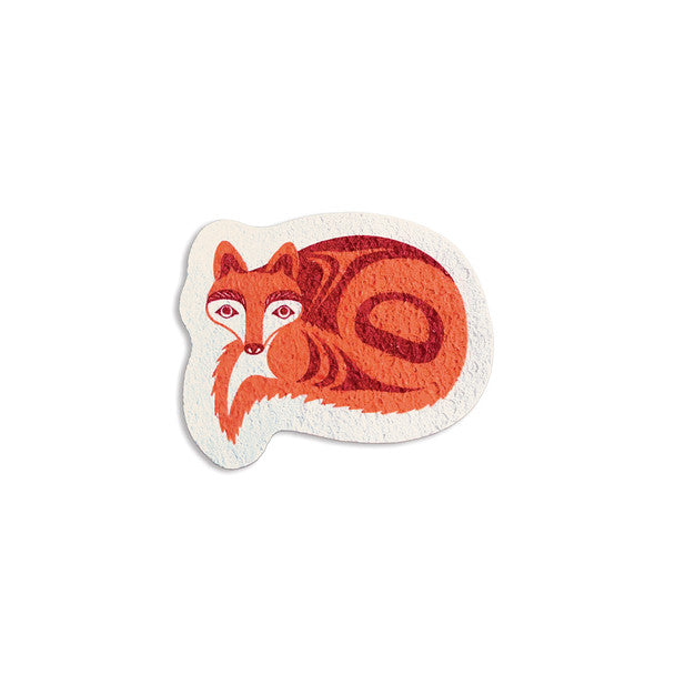 Eco Sponge - Fox by Simone Diamond (Coast Salish)-Native Northwest-Modern Rascals