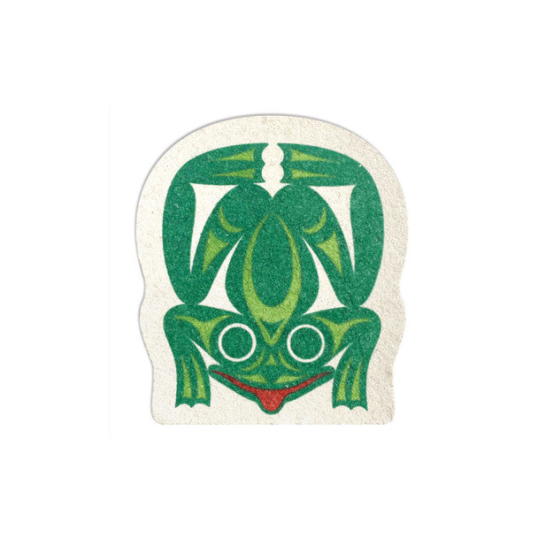Eco Sponge - Frog by Maynard Johnny Jr. (Coast Salish, Kwakwaka'wakw)-Native Northwest-Modern Rascals