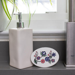 Eco Sponge - Ojibwe Florals by Storm Angeconeb (Lac Seul First Nation, Ojibwe)-Native Northwest-Modern Rascals