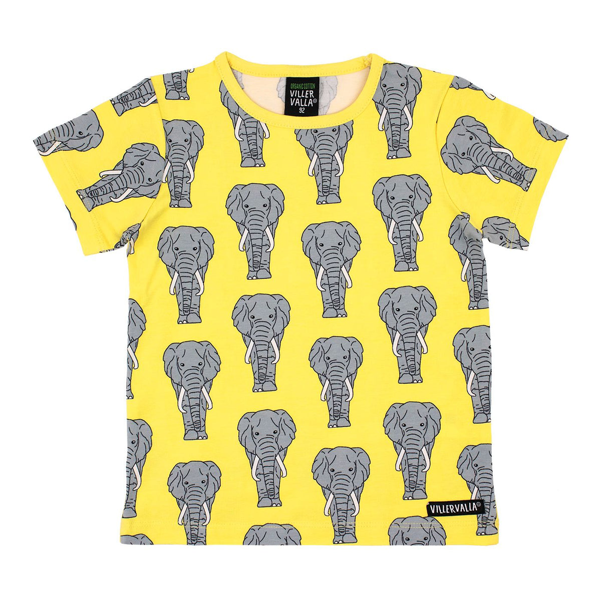 Elephant Short Sleeve Shirt - 1 Left Size 11-12 years-Villervalla-Modern Rascals