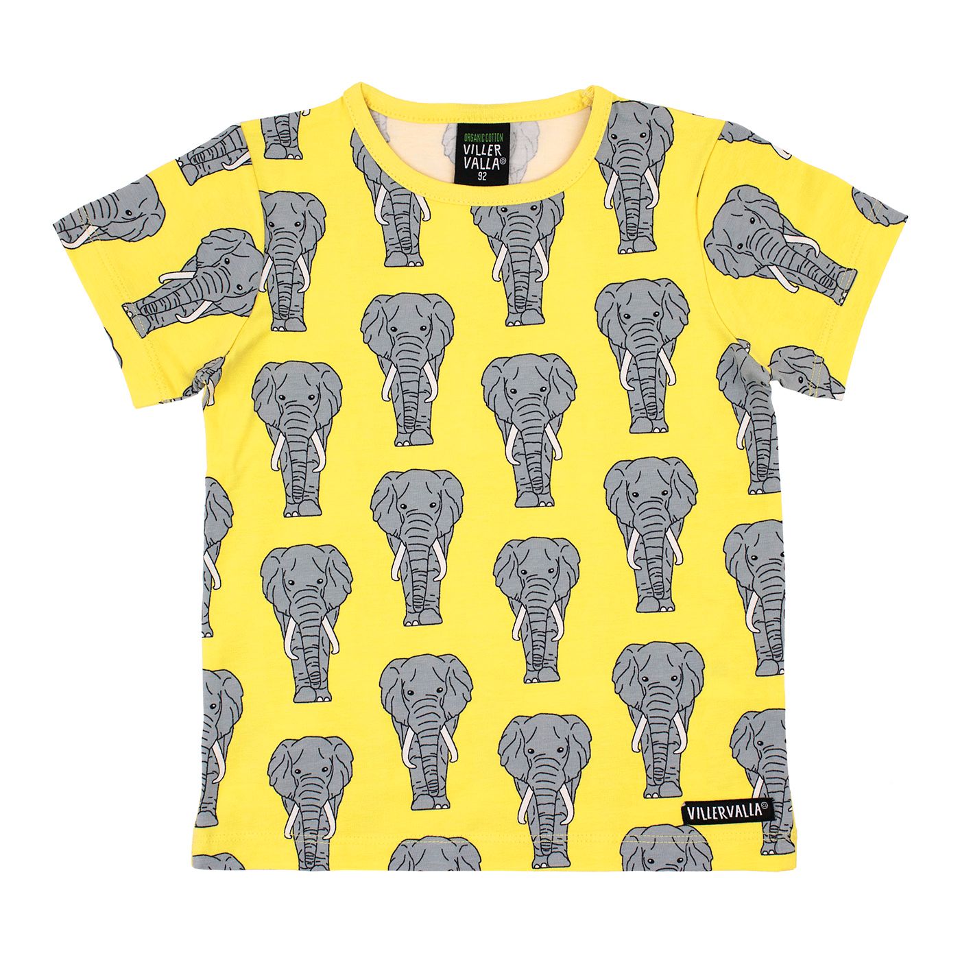 Elephant Short Sleeve Shirt - 1 Left Size 11-12 years-Villervalla-Modern Rascals