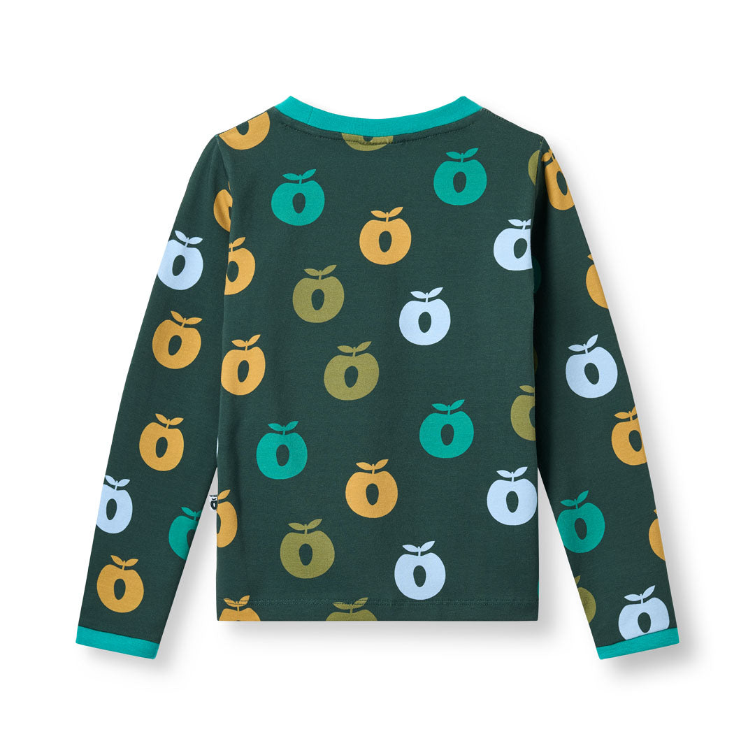 Elstar Long Sleeve Shirt With Apples In Dark Cove-Smafolk-Modern Rascals