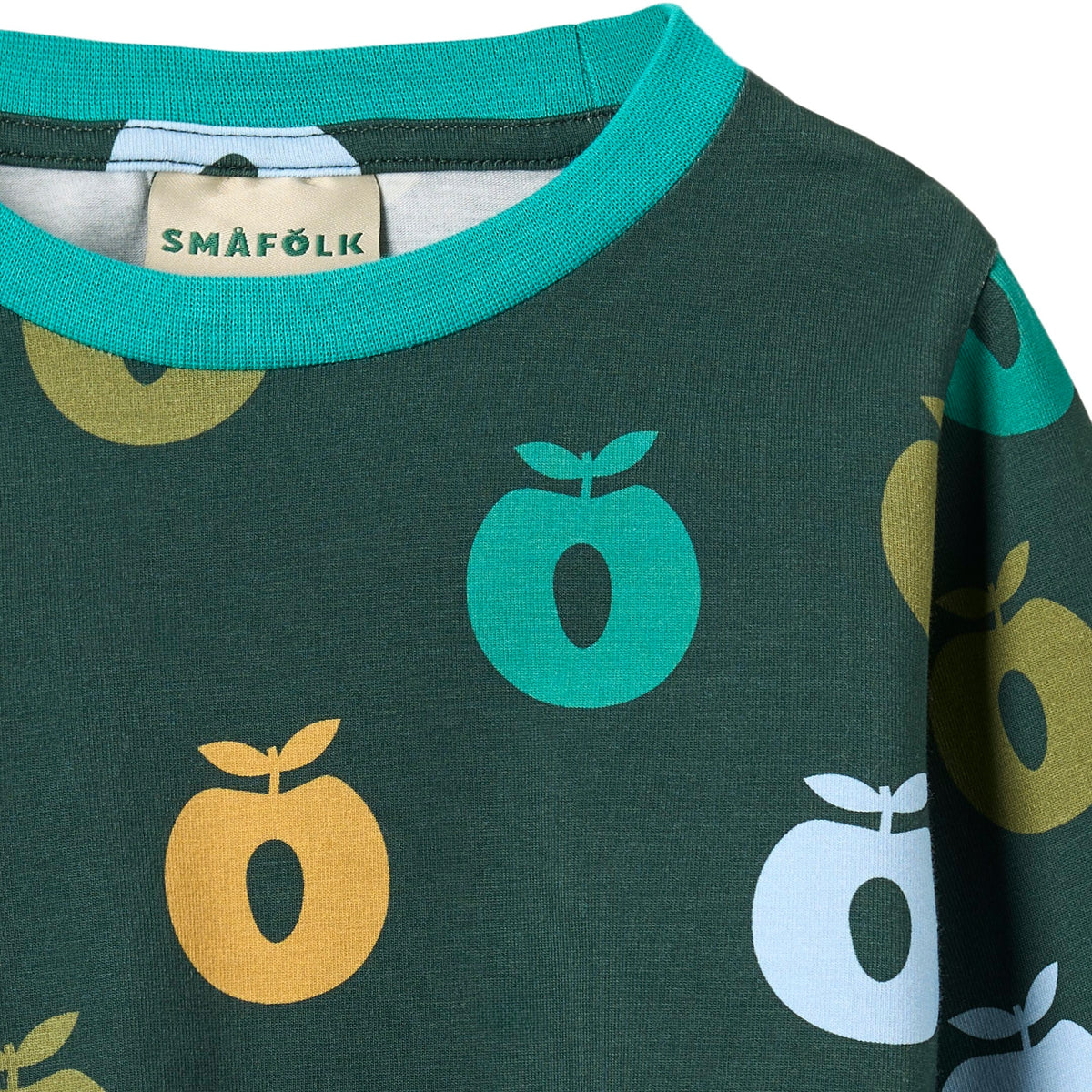 Elstar Long Sleeve Shirt With Apples In Dark Cove-Smafolk-Modern Rascals
