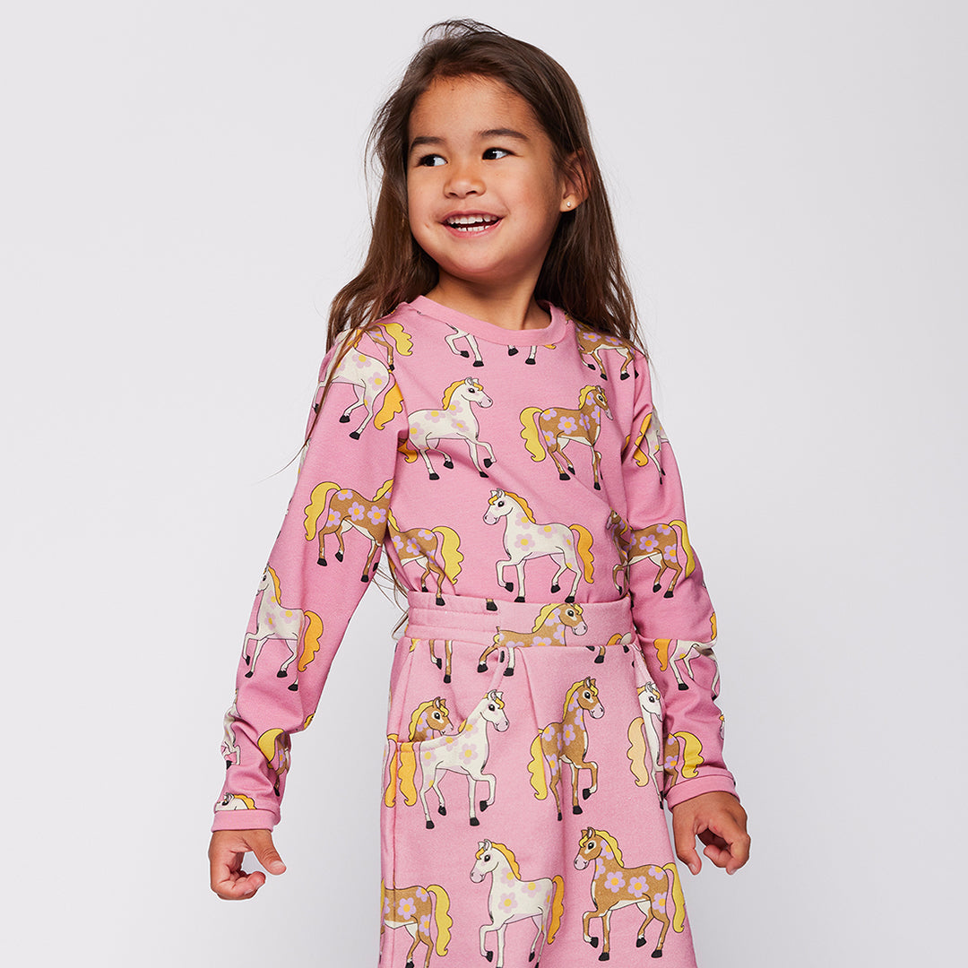 Elstar Long Sleeve Shirt With Horses-Smafolk-Modern Rascals