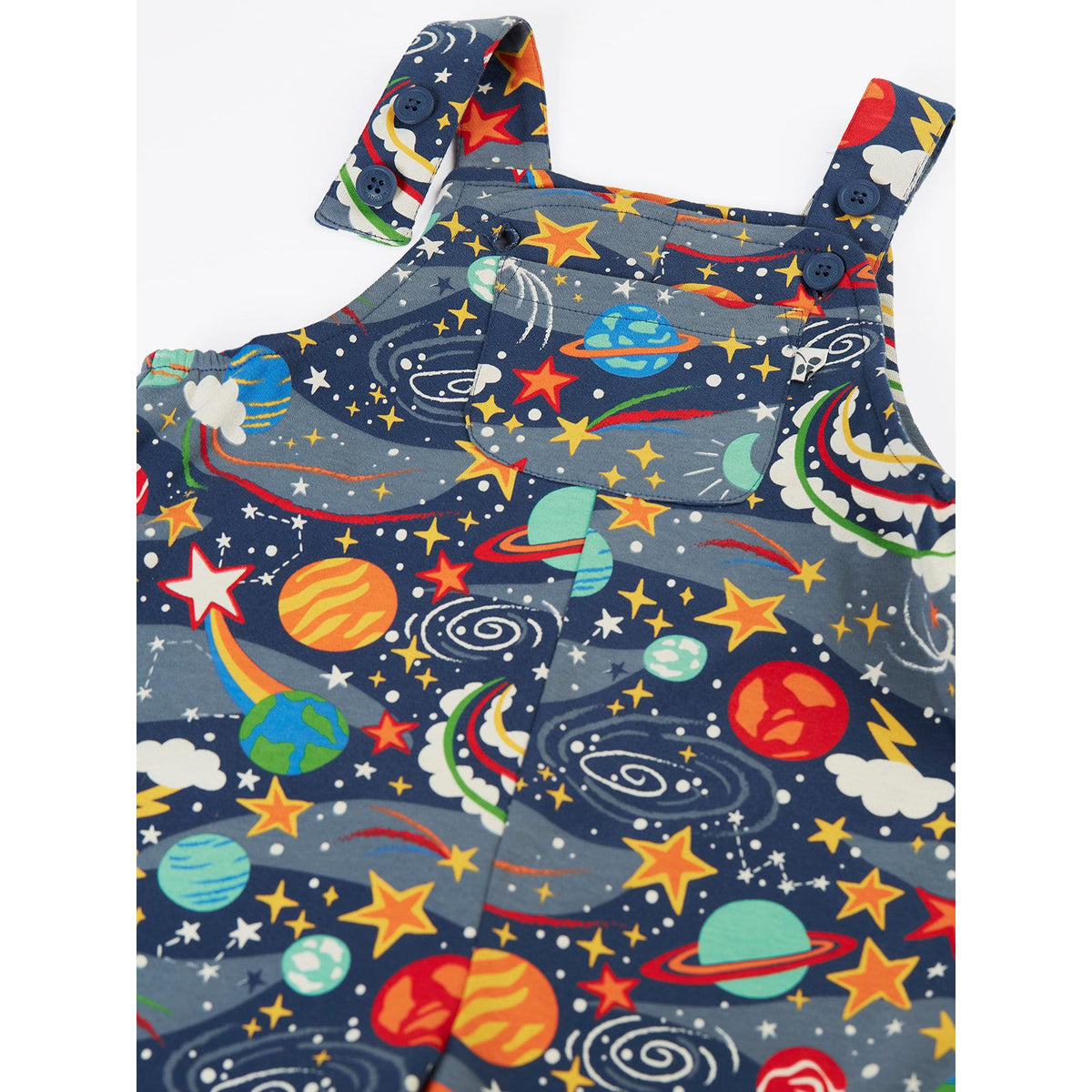 Explore The Stars Parsnip Dungarees - 2 Left Size 3-4 & 4-5 years-Frugi-Modern Rascals