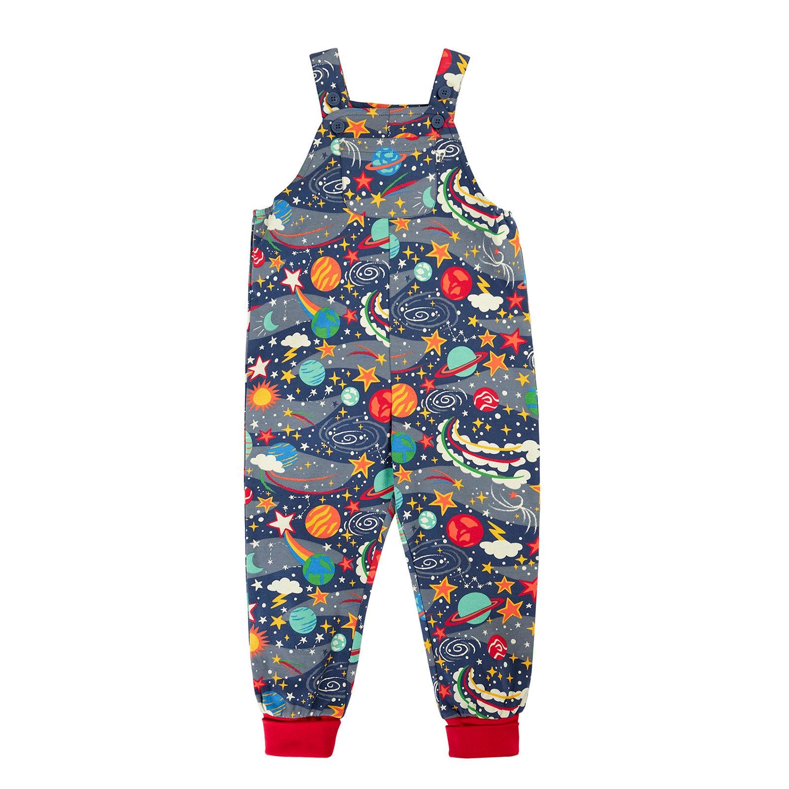 Explore The Stars Parsnip Dungarees - 2 Left Size 3-4 & 4-5 years-Frugi-Modern Rascals