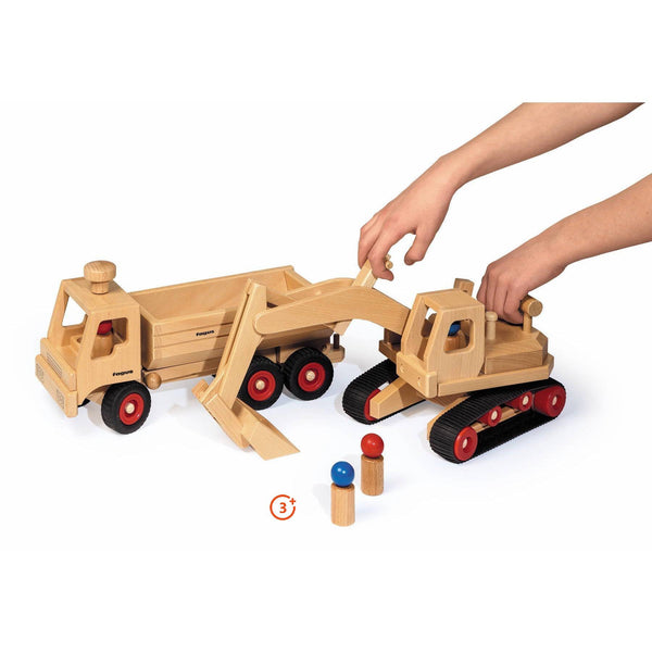 Fagus Excavator Excavator Fagus Wooden Toys Fagus Wooden Toys Black Friday  New Prices