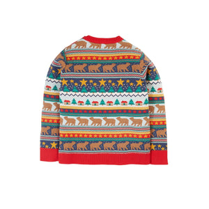 Fairisle/Christmas Forest Fairisle Sweater - 2 Left Size 5-6 & 8-9 years-Frugi-Modern Rascals