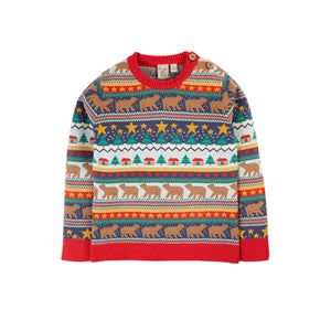 Fairisle/Christmas Forest Fairisle Sweater-Frugi-Modern Rascals