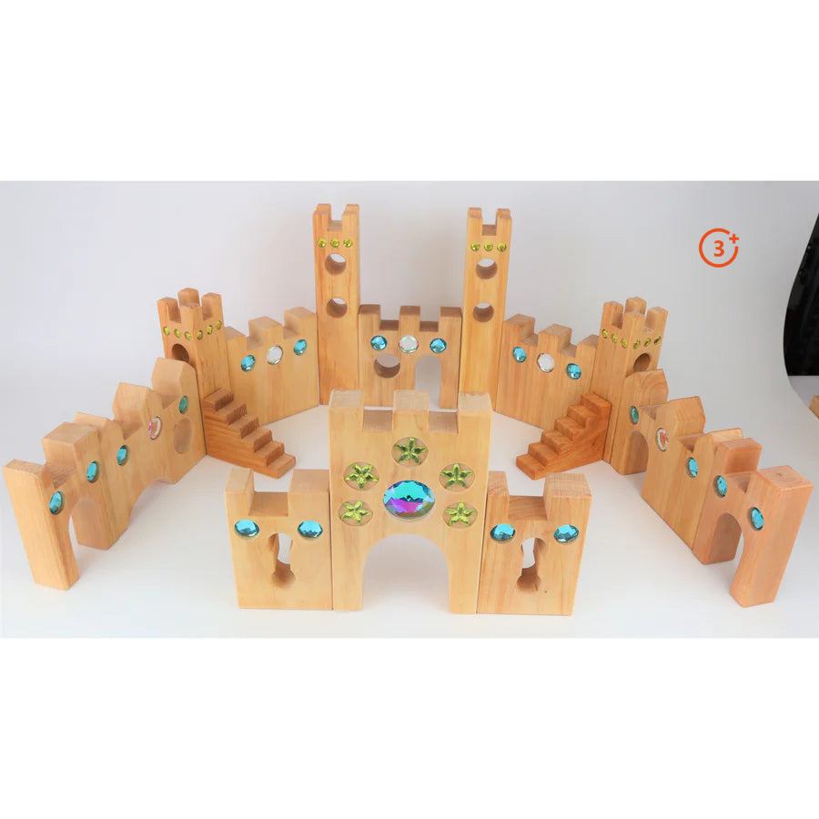 Set 6 ciotole legno Bauspiel