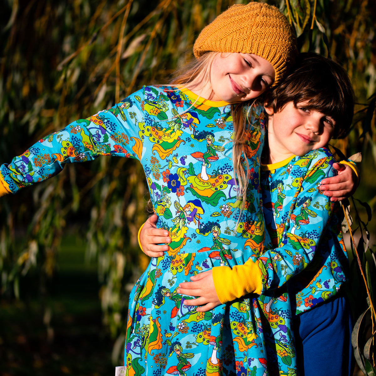 Fairy Garden Long Sleeve Dress - 1 Left Size 2-3 years-Uddevalla Barn-Modern Rascals