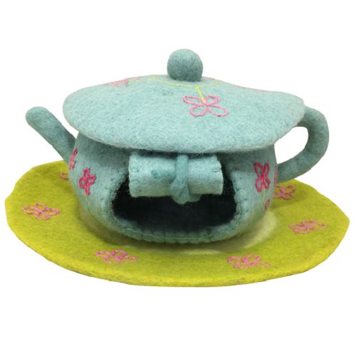 Fairy Tea Pot House with Mat-Papoose-Modern Rascals