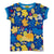 Fall Flowers - Blue Short Sleeve Shirt - 2 Left Size 11-12 & 12-13 years-Duns Sweden-Modern Rascals