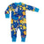 Fall Flowers - Blue Zippersuit - 1 Left Size 12-13 years-Duns Sweden-Modern Rascals