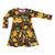 Fall Flowers Long Sleeve Skater Dress - Brown - 2 Left Size 2-3 & 9-10 years-Duns Sweden-Modern Rascals