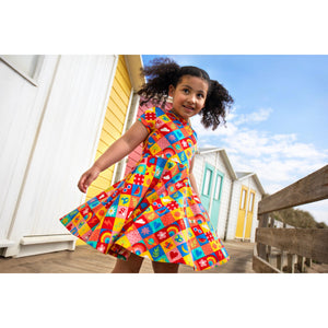Favourite Things Spring Skater Dress-Frugi-Modern Rascals
