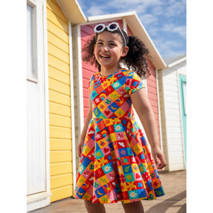 Favourite Things Spring Skater Dress-Frugi-Modern Rascals