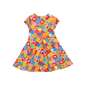 Favourite Things Spring Skater Dress-Frugi-Modern Rascals
