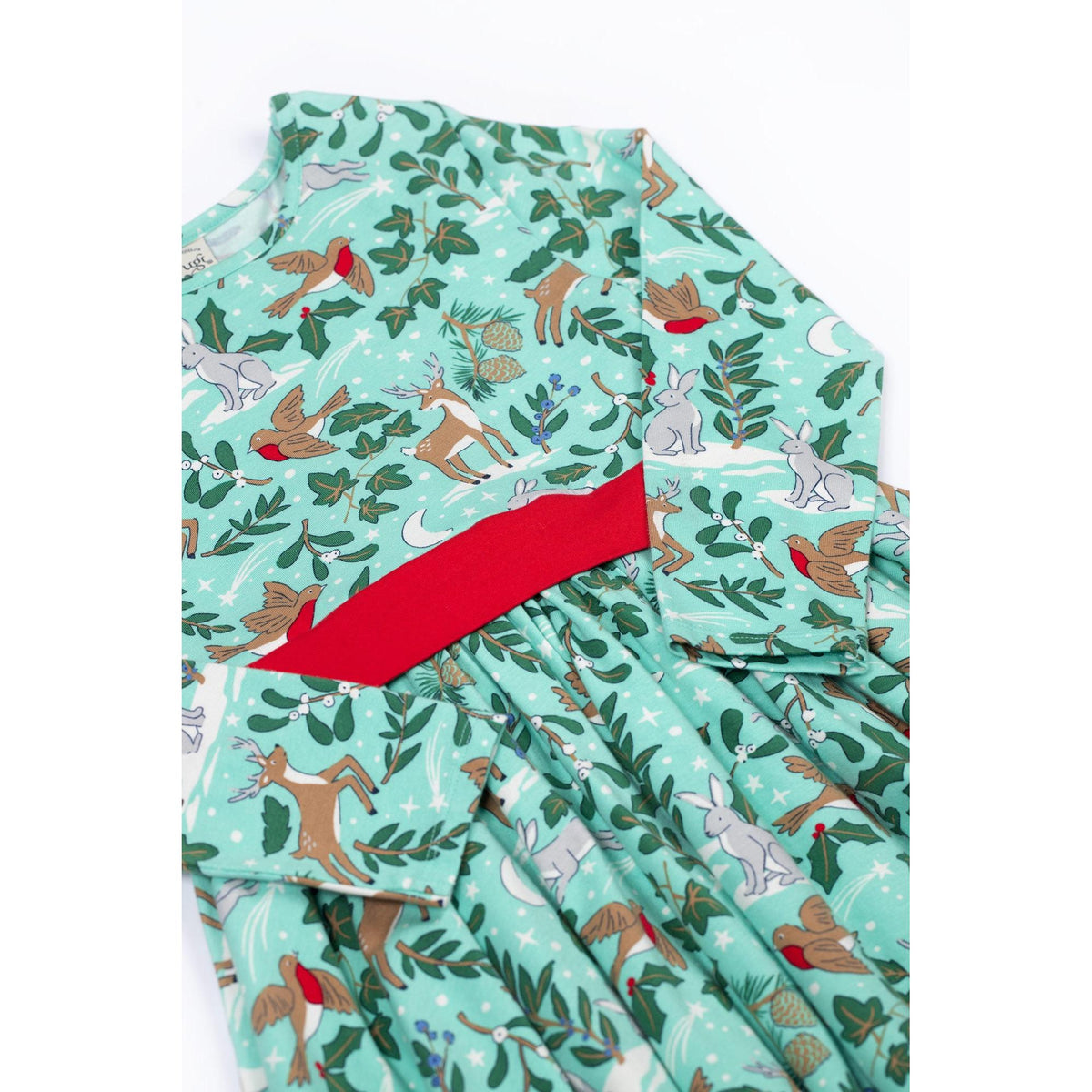 Festive Forest Party Skater Dress-Frugi-Modern Rascals