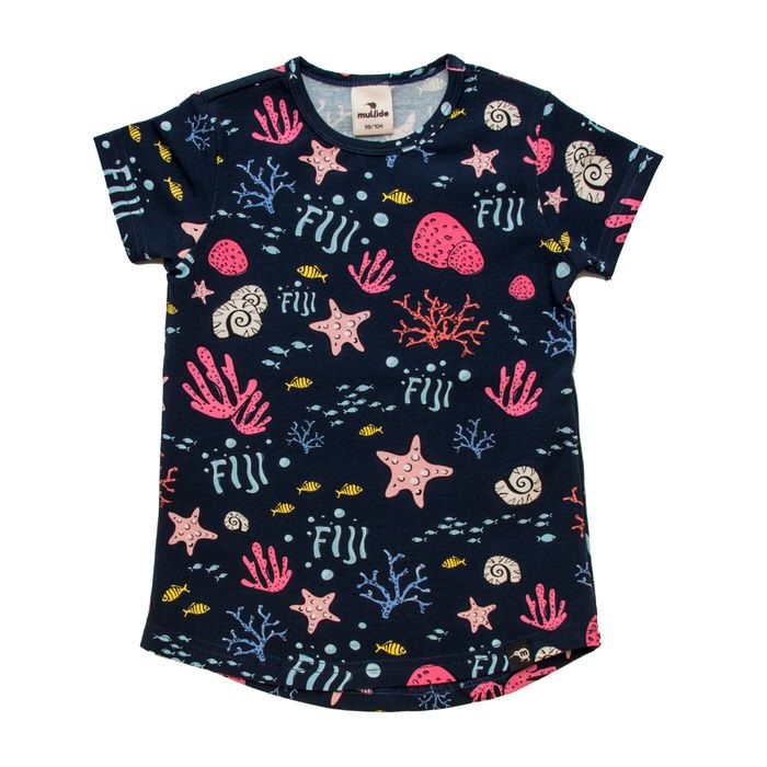 Fiji Short Sleeve Shirt - Navy - 1 Left Size 2-4 years-Mullido-Modern Rascals