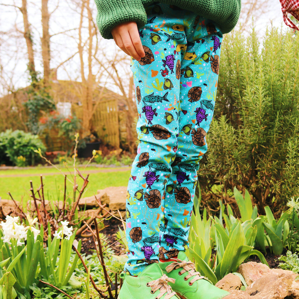 Fish Are Friends Leggings-Uddevalla Barn-Modern Rascals