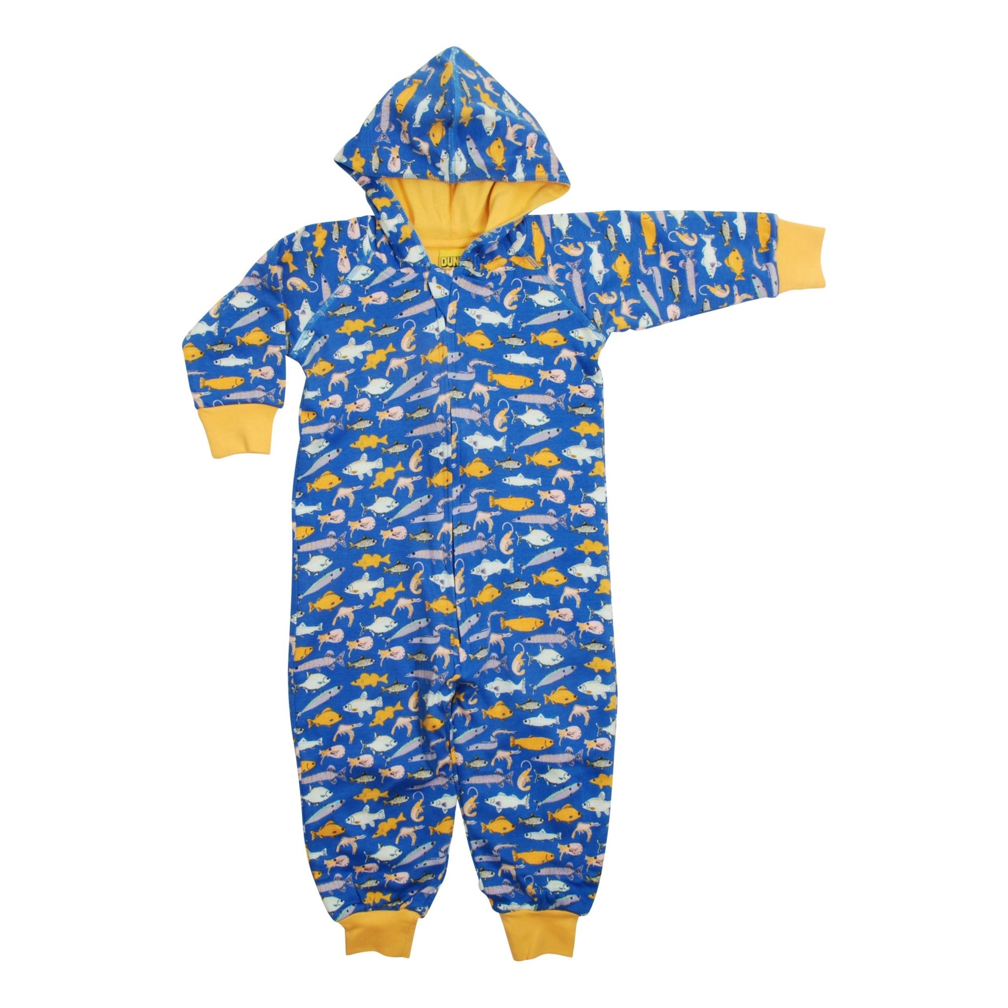 Fish - Blue Hooded Lined Suit-Duns Sweden-Modern Rascals