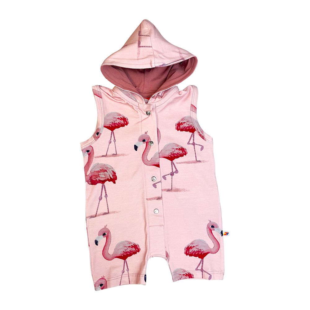 Flamingo Hooded Sleeveless Summer Suit - 1 Left Size 2-3 years-Curious Stories-Modern Rascals